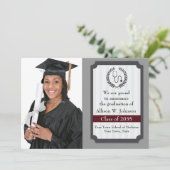 Geavanceerde medische Afstuderen-fotokaart Aankondiging (Staand voorkant)
