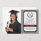 Geavanceerde medische Afstuderen-fotokaart Aankondiging (Voorkant / Achterkant)