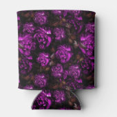 Geavanceerde paarse bloemen blikjeskoeler (Achterkant)