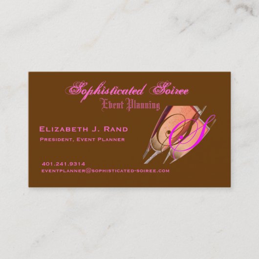 Geavanceerde Soiree Visitekaartje (Voorkant)