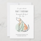 Geavanceerde uitnodiging voor verjaardagsdag van t (Voorkant)