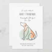 Geavanceerde uitnodiging voor verjaardagsdag van t (Voorkant / Achterkant)