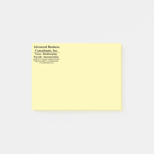 Geavanceerde zakelijke post-it® notes (Voorkant)