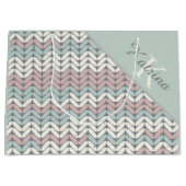 Gebag met monogram groot cadeauzakje (Voorkant)