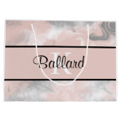 Gebagage met monogram groot cadeauzakje (Achterkant)