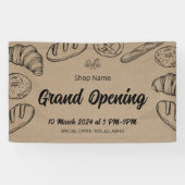 Gebak Bakkerij Business Grand Opening Sjabloon Spandoek (Horizontaal)