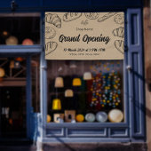 Gebak Bakkerij Business Grand Opening Sjabloon Spandoek