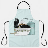 Gebak Chef Cat Blue Schort (Voorkant)