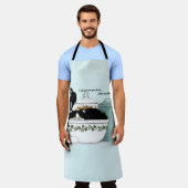 Gebak Chef Cat Blue Schort (Gedragen)
