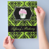 Gebak Chef Cupcake Cake Bakkerij Flyer (Hand)