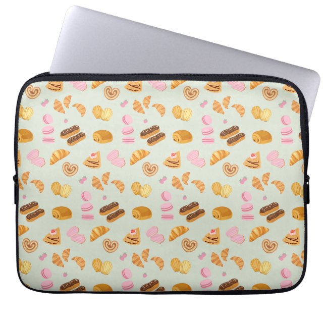 Gebak in Parijs Laptop Sleeve (Voorkant)