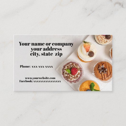 gebak visitekaartje (Voorkant)