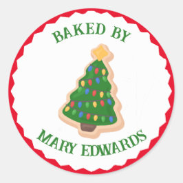Gebakken door Christmas Cookie Sticker