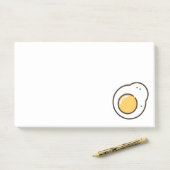 gebakken ei post-it® notes (Op bureau)