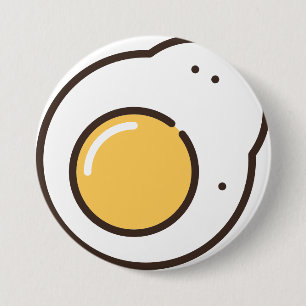 gebakken ei ronde button 7,6 cm