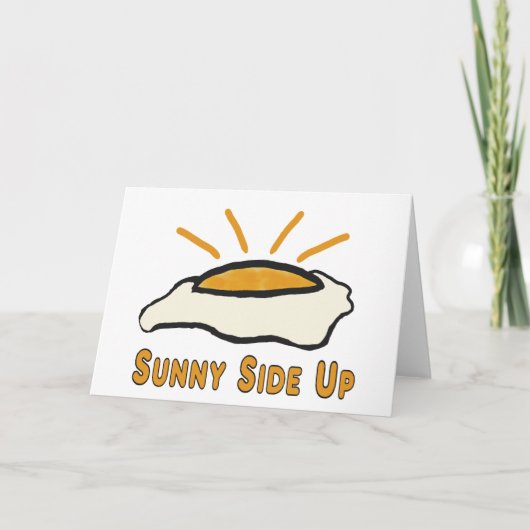 Gebakken ei - Sunny Side Up Kaart (Voorkant)
