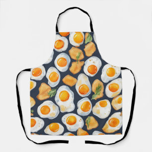 Gebakken ei & toast naadloos patroon Keuken Kuns Schort