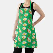 Gebakken eieren met paprika's groen schort (Insitu)