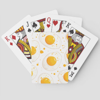 Gebakken eieren pokerkaarten