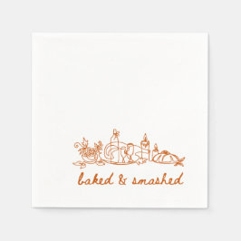 Gebakken en gebroken Thanksgiving Servet