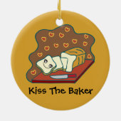 Gebakken Goederen Bakker Bakkerij Schattige Kawaii Keramisch Ornament (Achterkant)