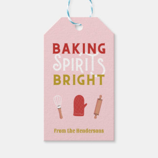 Gebakken goederen Christmas Baking Spirits Bright Cadeaulabel
