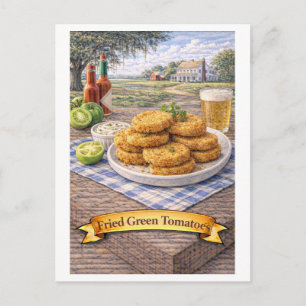 Gebakken Groene Tomaten (Amerikaanse Voedsel Serie Briefkaart