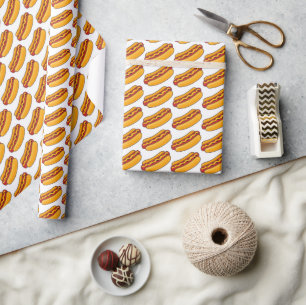 Gebakken Hotdog Patroon Cadeaupapier