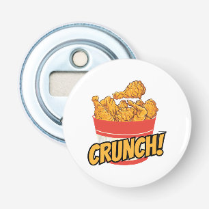 gebakken kip button flesopener
