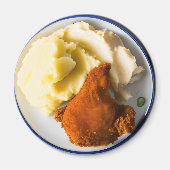 Gebakken kip en aardappelpuree magneet (Voorkant)