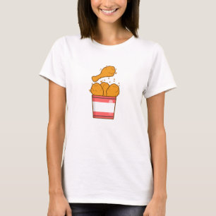 Gebakken Kip Met Emmer T-shirt