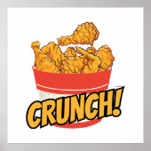 gebakken kip poster (Voorkant)