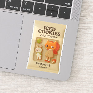 Gebakken koekjes: Bunny Girl Fox Masker & Bao Bao  Sticker