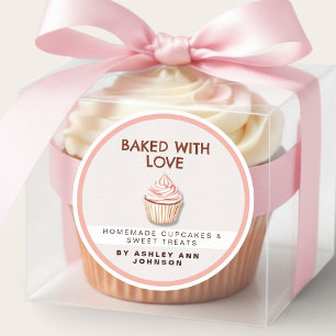 Gebakken met Liefde Cupcake Stickers Bakkerij Labe
