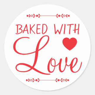 Gebakken met liefde gebakken product Sticker