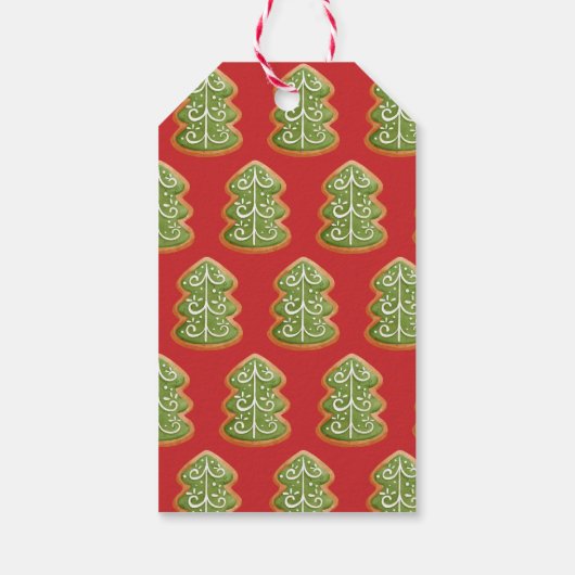 Gebakken met liefde peperkoek kerstkoekje cadeaulabel (Achterkant)