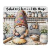 Gebakken met liefde rustieke bakken gnoom snijplank (Voorkant)