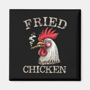 Gebakken Roken Chicken Graphic Weed Mannen Vrouwen Magneet