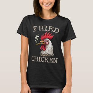 Gebakken Roken Chicken Graphic Weed Mannen Vrouwen T-shirt