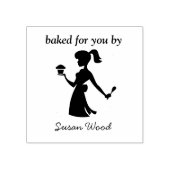 Gebakken voor u aangepaste naam Rubber stempels (Afrduk)