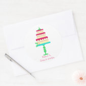 Gebakken voor u Tiered Cake Label (Envelop)