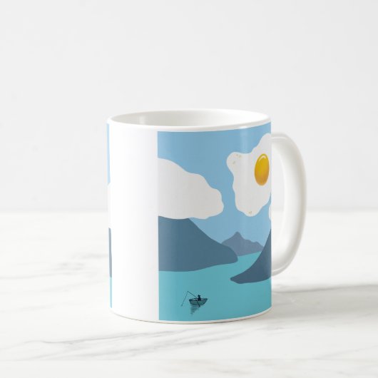 Gebakken zon koffiemok (Voorkant rechts)