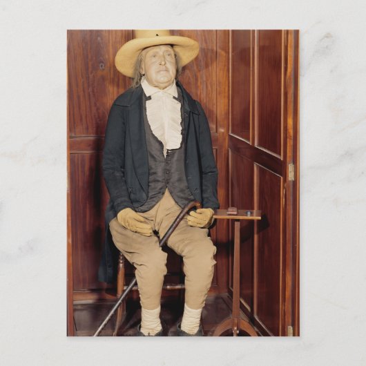 Gebalsemd lichaam van Jeremy Bentham Briefkaart (Voorkant)