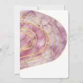 Gebandeerde edelsteen | Mauve Laten we feestvieren Kaart (Achterkant)