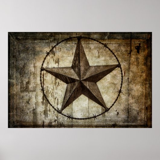 GEBARBEERDE STAR VAN TEXAS POSTER (Voorkant)