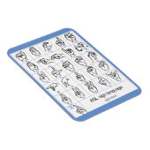 GEBARENTAAL ALFABET magneet (Rechterzijde)