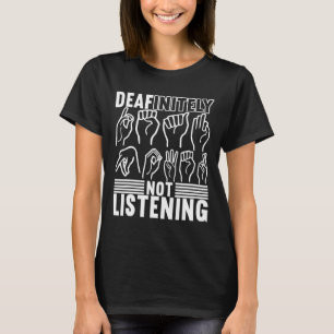 Gebarentaal Doof Bewustzijn 1 T-shirt