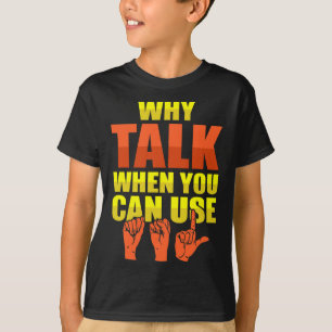 Gebarentaal Doof Bewustzijn en ASL T-shirt