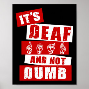 Gebarentaal Doof Bewustzijn Hand Talk ASL Lenguaj Poster