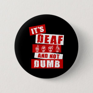 Gebarentaal Doof Bewustzijn Hand Talk ASL Lenguaj Ronde Button 5,7 Cm